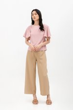 DELGADO FLUTTER SLEEVE TOP