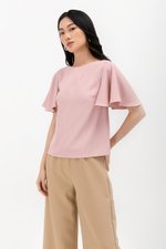 DELGADO FLUTTER SLEEVE TOP