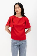 DELGADO FLUTTER SLEEVE TOP