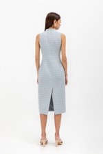 LINORA TWEED SHEATH MIDI CHEONGSAM