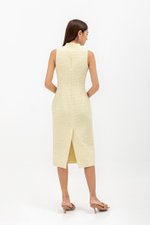 LINORA TWEED SHEATH MIDI CHEONGSAM