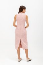 LINORA TWEED SHEATH MIDI CHEONGSAM