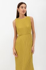 SVANA PLEATED MIDI DRESS