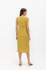 SVANA PLEATED MIDI DRESS