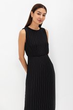 SVANA PLEATED MIDI DRESS