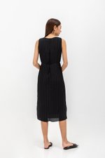 SVANA PLEATED MIDI DRESS