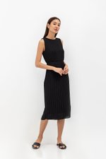 SVANA PLEATED MIDI DRESS