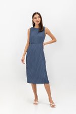 SVANA PLEATED MIDI DRESS