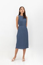 SVANA PLEATED MIDI DRESS
