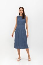SVANA PLEATED MIDI DRESS
