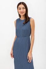 SVANA PLEATED MIDI DRESS