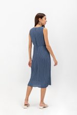 SVANA PLEATED MIDI DRESS