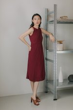 SVANA PLEATED MIDI DRESS