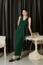 CLAUDIA PLEATED MAXI DRESS