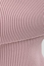 JEAN OFF SHOULDER KNIT TOP