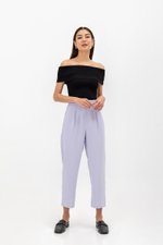 JEAN OFF SHOULDER KNIT TOP