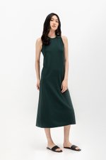DILANY BACK TWIST JERSEY DRESS