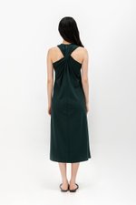 DILANY BACK TWIST JERSEY DRESS