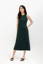DILANY BACK TWIST JERSEY DRESS