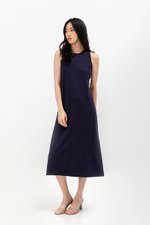 DILANY BACK TWIST JERSEY DRESS