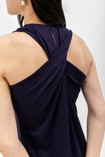 DILANY BACK TWIST JERSEY DRESS