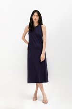DILANY BACK TWIST JERSEY DRESS