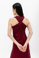 DILANY BACK TWIST JERSEY DRESS