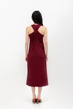 DILANY BACK TWIST JERSEY DRESS