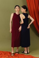 DILANY BACK TWIST JERSEY DRESS