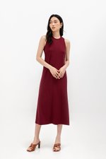 DILANY BACK TWIST JERSEY DRESS