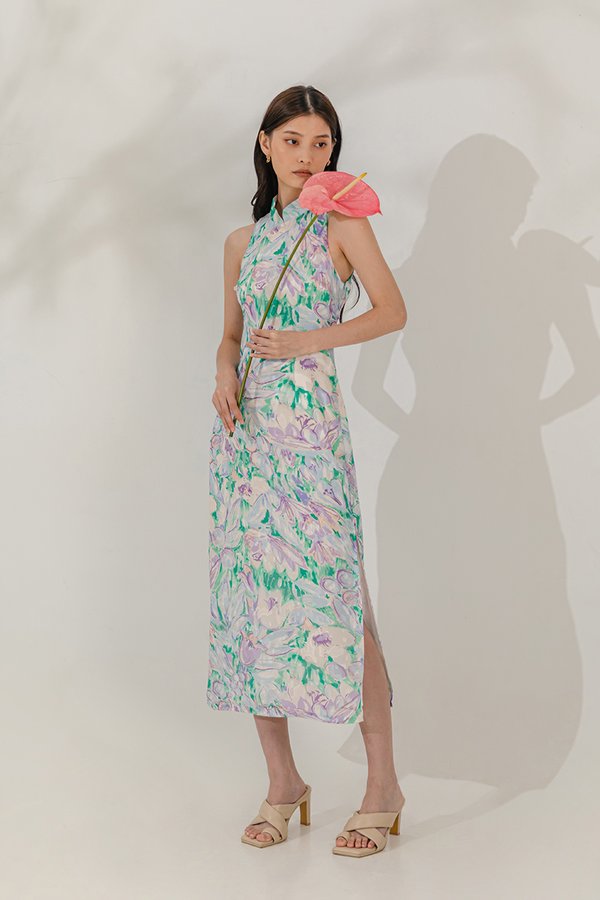 JOELLE FLORAL SHEATH CHEONGSAM