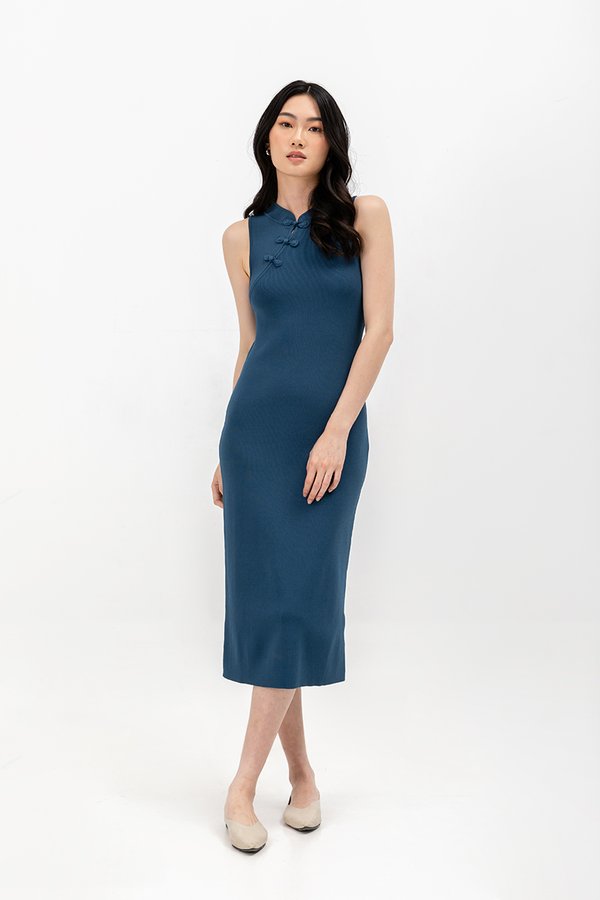 RUMIE KNIT MIDI CHEONGSAM
