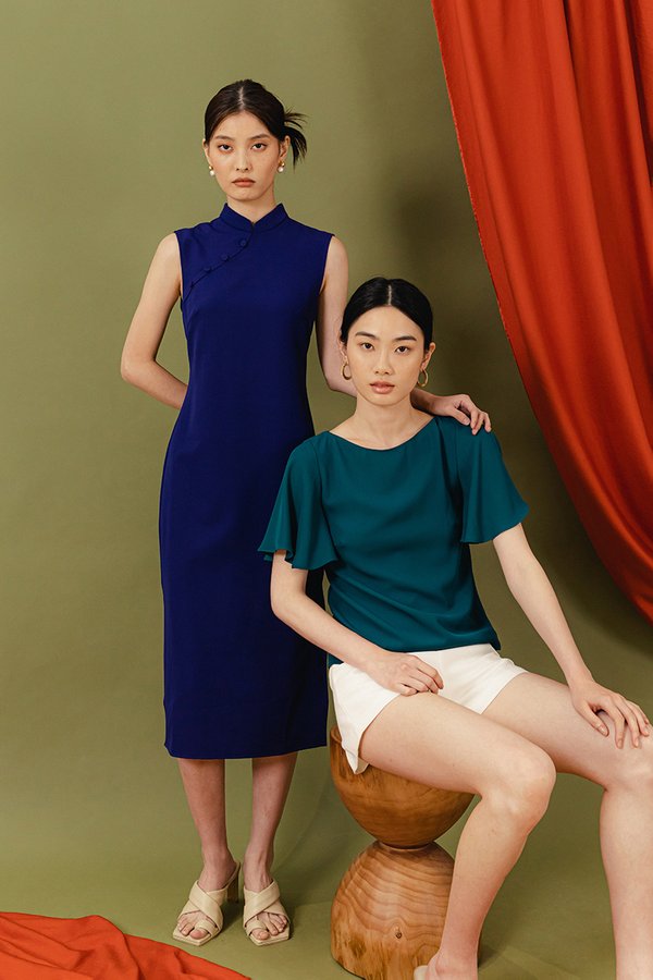 YAEL SHEATH MIDI CHEONGSAM