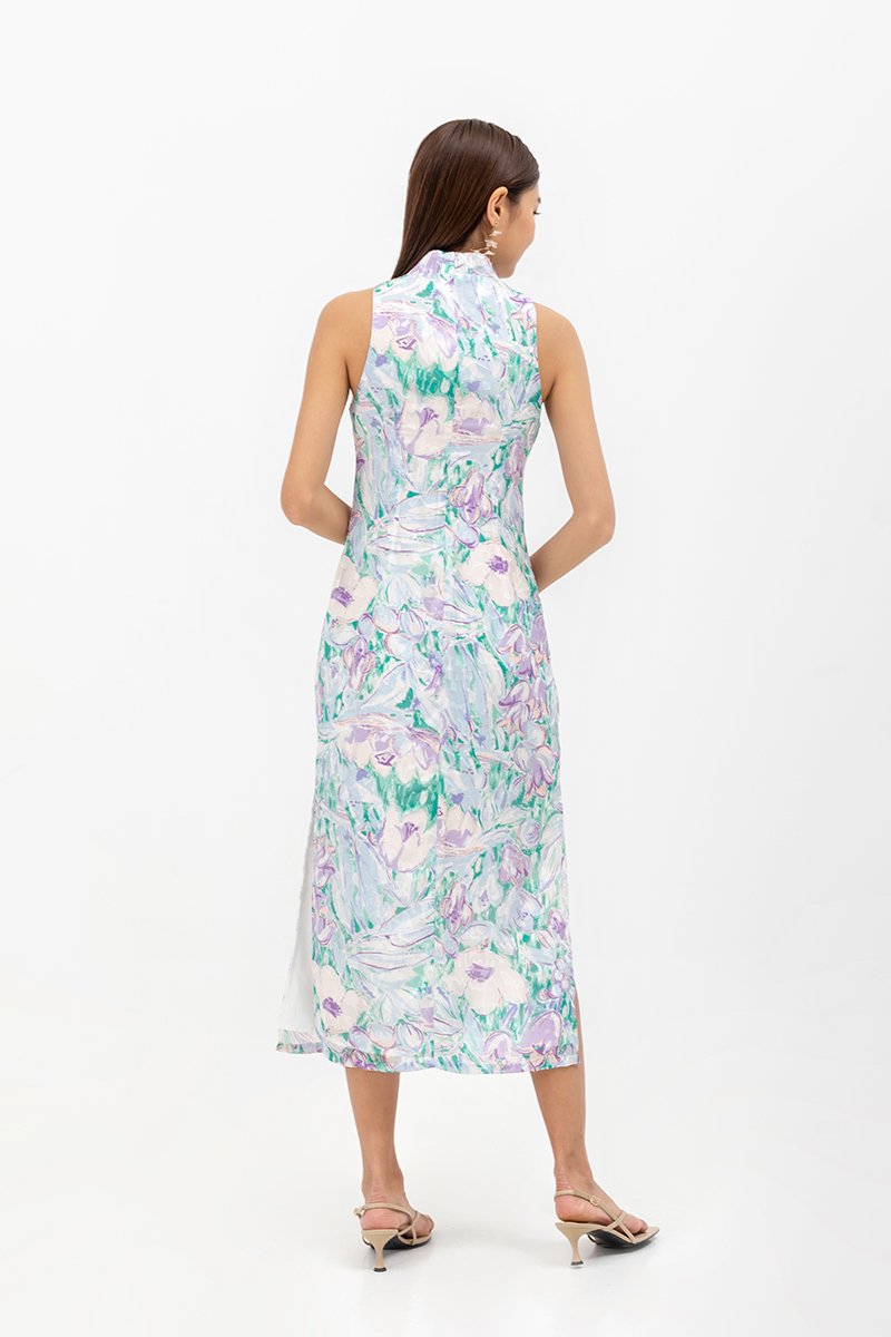 JOELLE FLORAL SHEATH CHEONGSAM