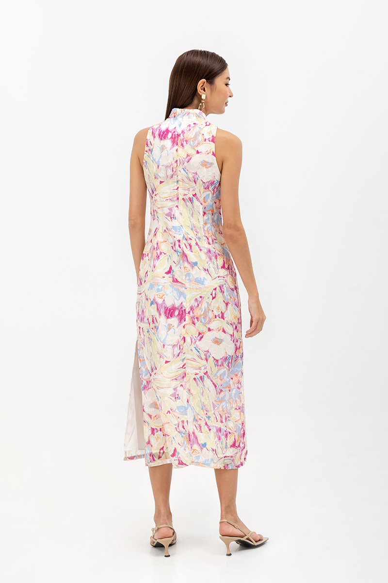 JOELLE FLORAL SHEATH CHEONGSAM