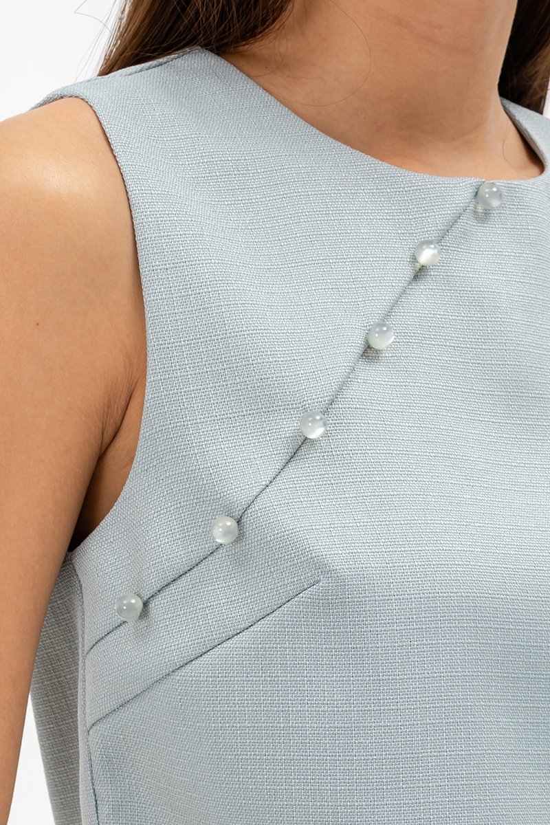 MARISOL ROUND NECK CHEONGSAM TOP