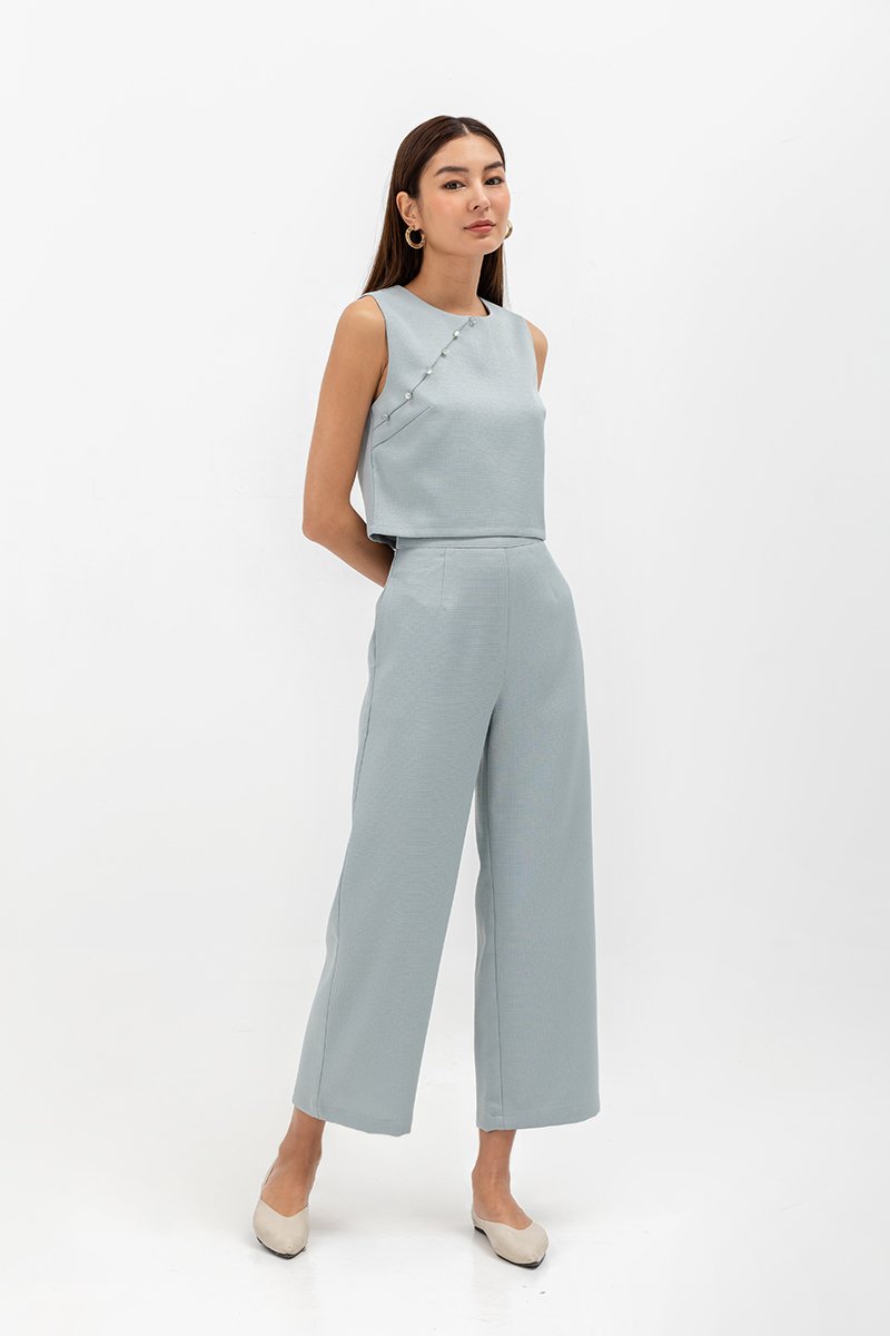 MARISOL ROUND NECK CHEONGSAM TOP