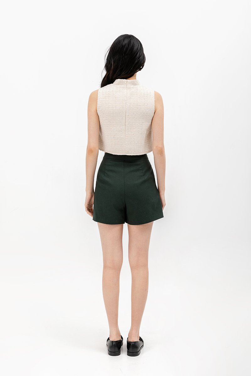 LEENA TWEED CHEONGSAM TOP