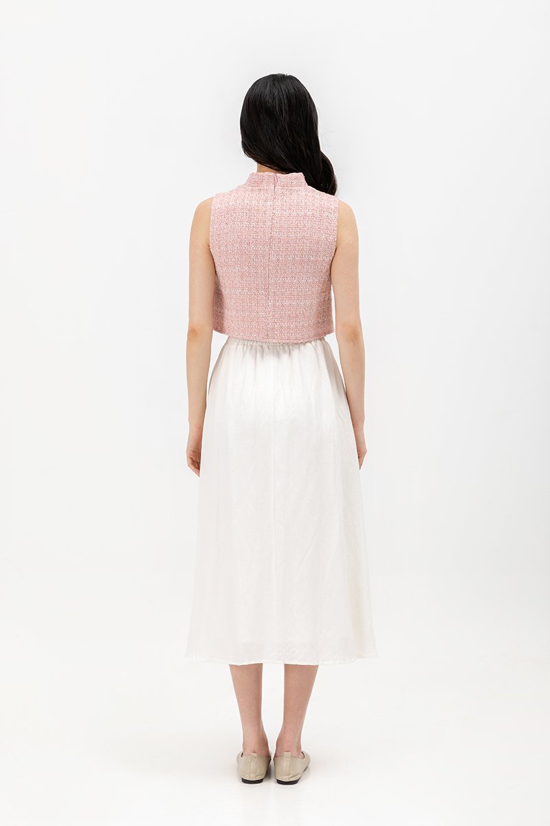 LEENA TWEED CHEONGSAM TOP