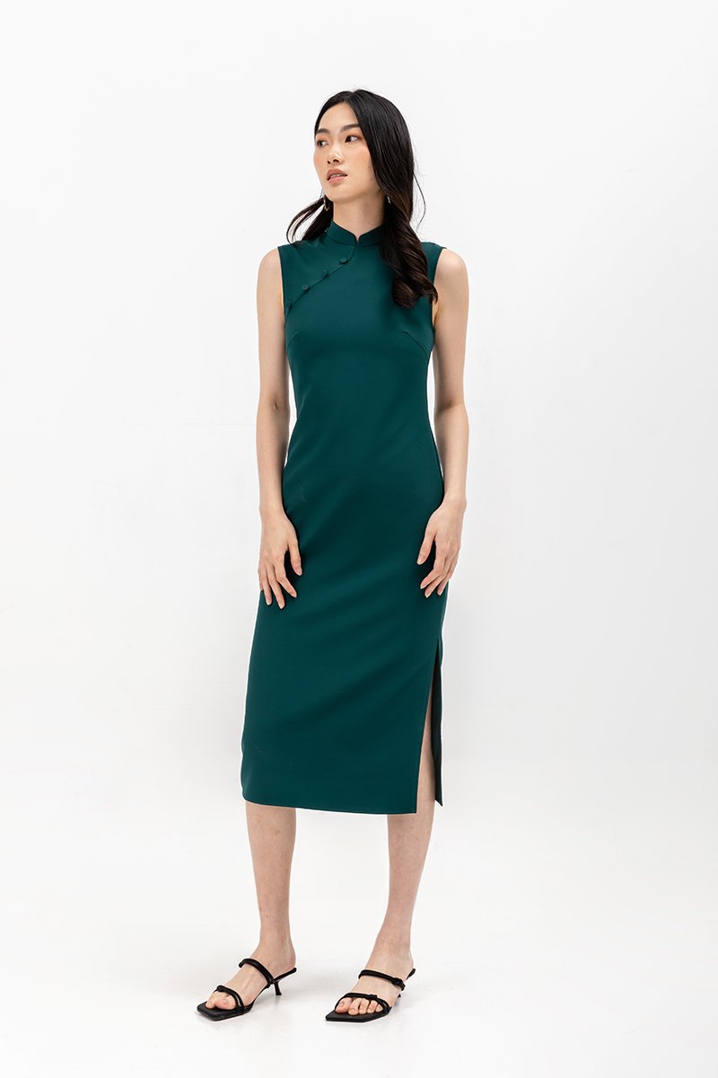 YAEL SHEATH MIDI CHEONGSAM