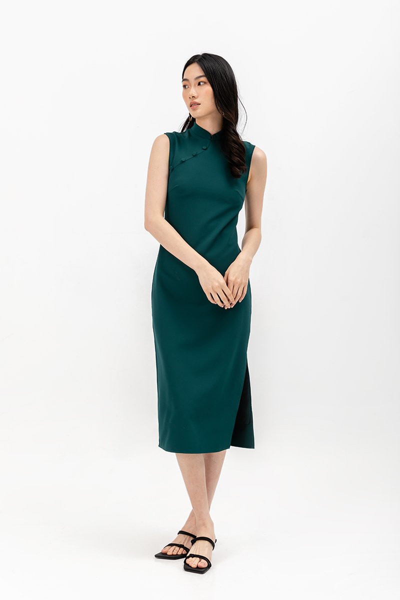 YAEL SHEATH MIDI CHEONGSAM