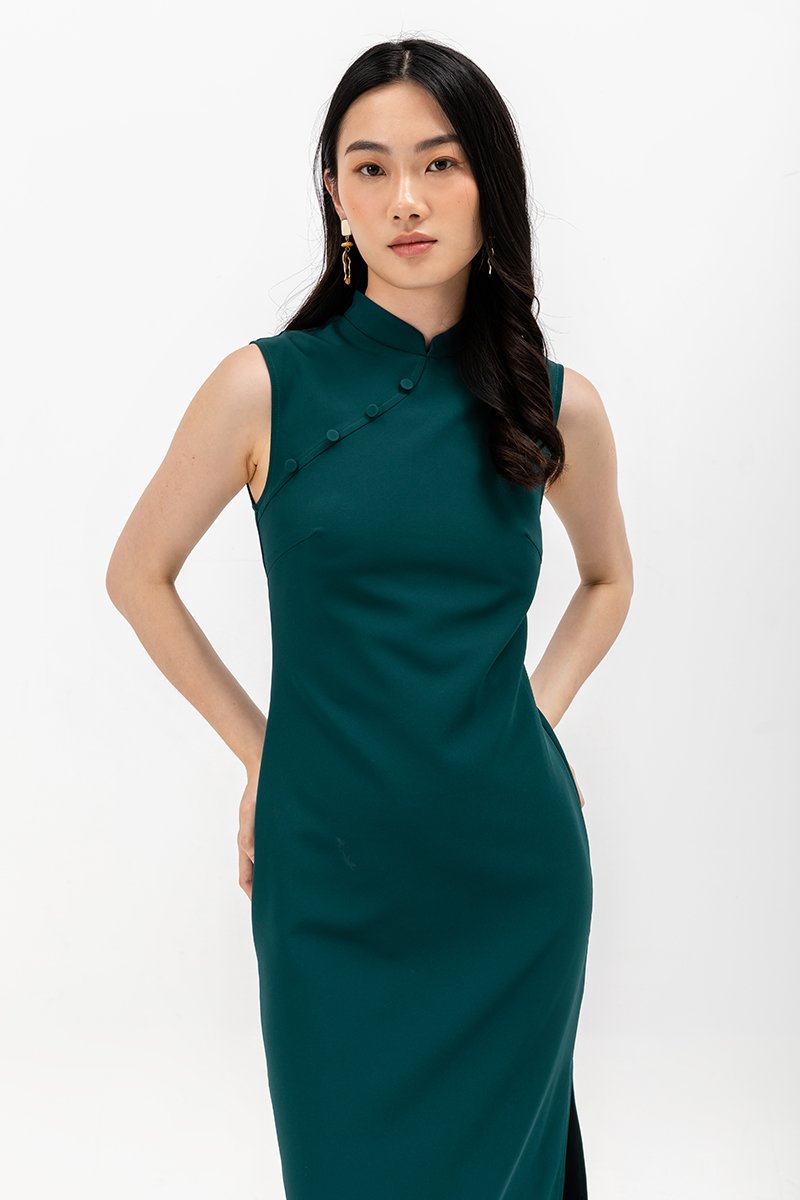 YAEL SHEATH MIDI CHEONGSAM