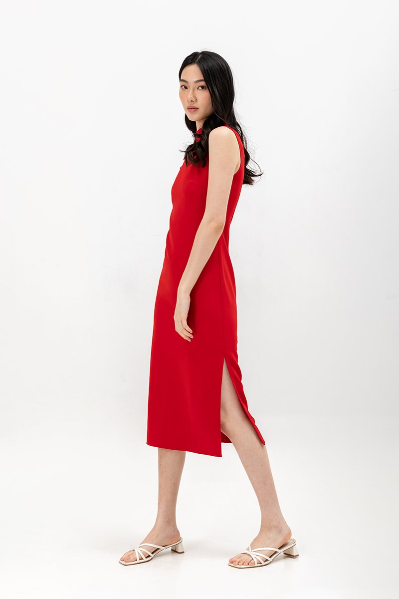YAEL SHEATH MIDI CHEONGSAM