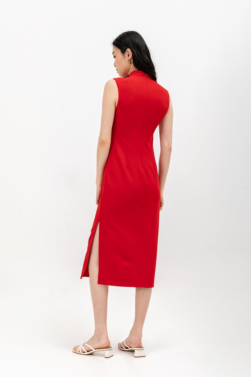 YAEL SHEATH MIDI CHEONGSAM