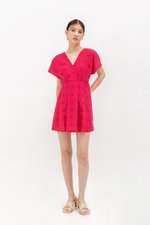 CHANTAL V NECK EYELET ROMPER