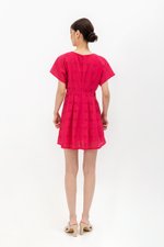 CHANTAL V NECK EYELET ROMPER