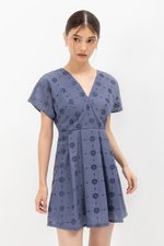 CHANTAL V NECK EYELET ROMPER