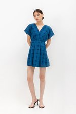 CHANTAL V NECK EYELET ROMPER