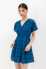 CHANTAL V NECK EYELET ROMPER