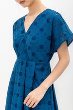 CHANTAL V NECK EYELET ROMPER